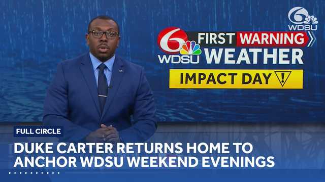 Duke Carter returns home to report and anchor in New Orleans at WDSU