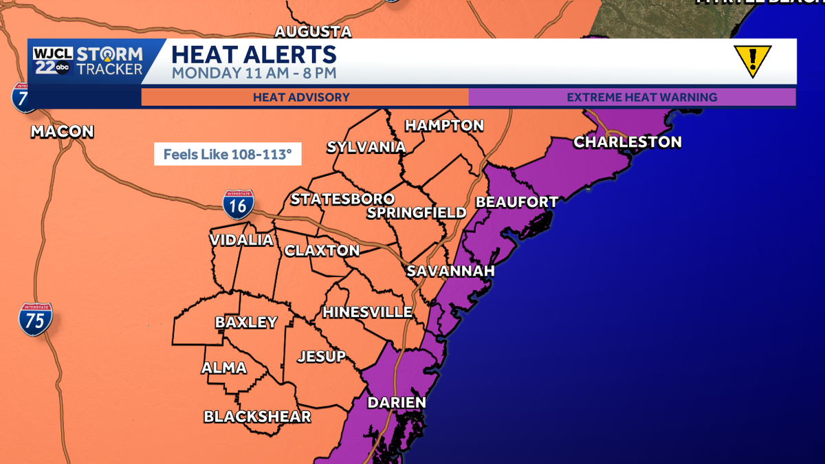 Dangerous Heatwave Persists Across Southeast Georgia and the Lowcountry