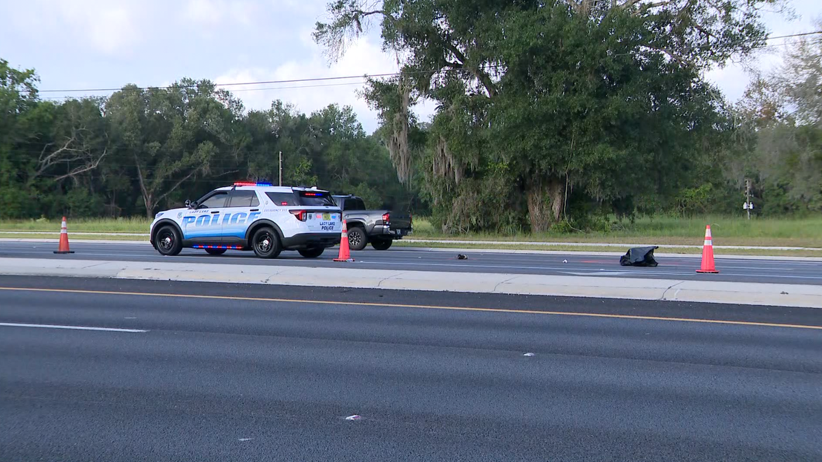 Pedestrian killed after being struck by 2 vehicles in Lady Lake