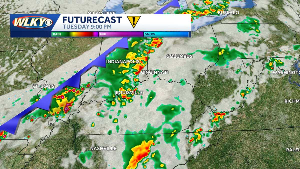 Impact Weather: Scattered strong storms likely Tuesday