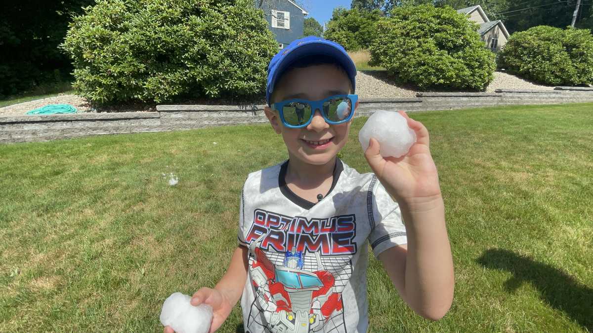 Stashing them in grandma's freezer, Leominster boy cools down with blizzard snowballs