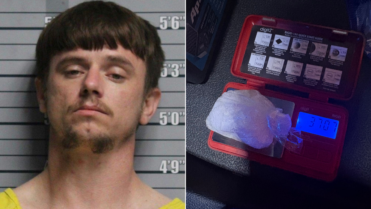 Docs: Traffic stop leads to discovery of meth, man arrested for possession