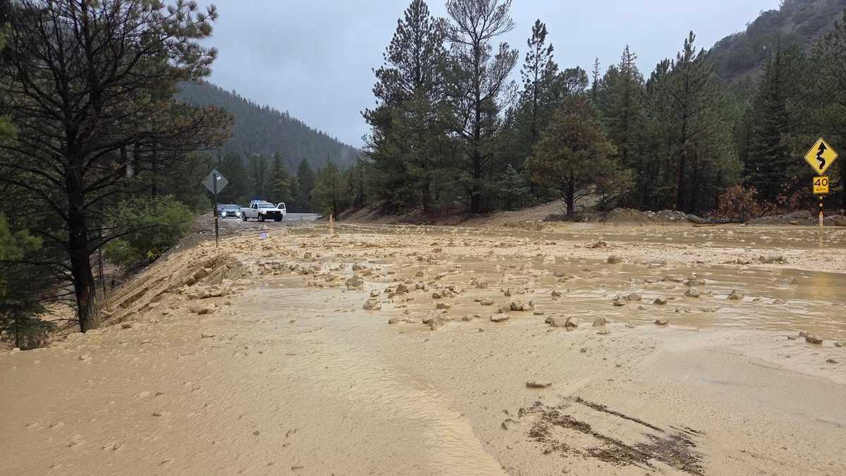 Mudslide closes roads in northern New Mexico