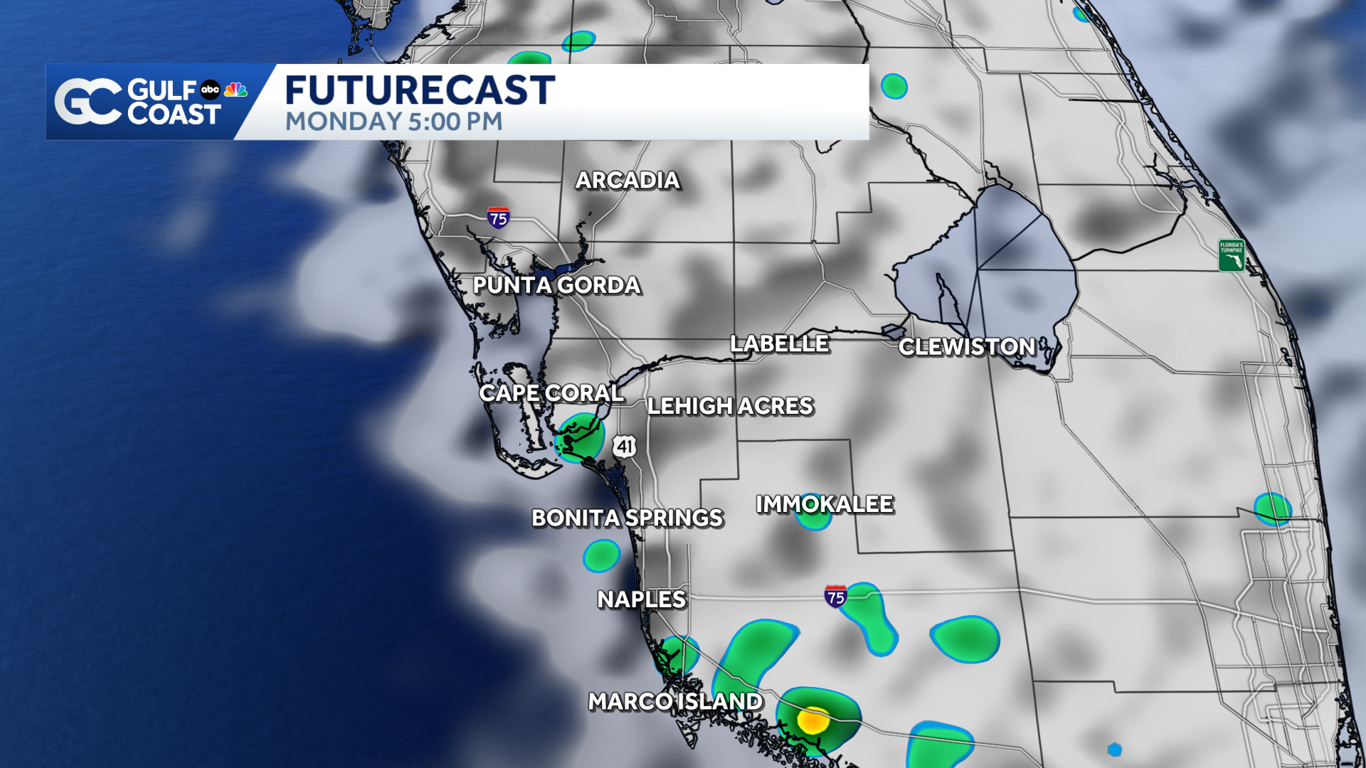 Isolated rain Monday with near-record heat this week