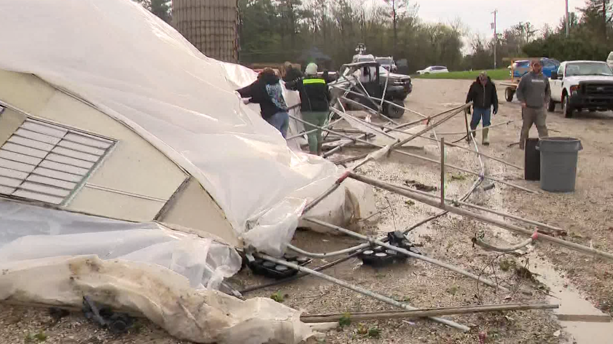 Community rallies after tornado damages Caledonia farm, greenhouse