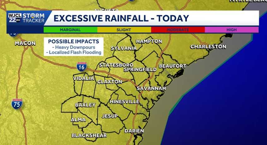 Localized flooding a concern the next few days across Coastal Georgia ...