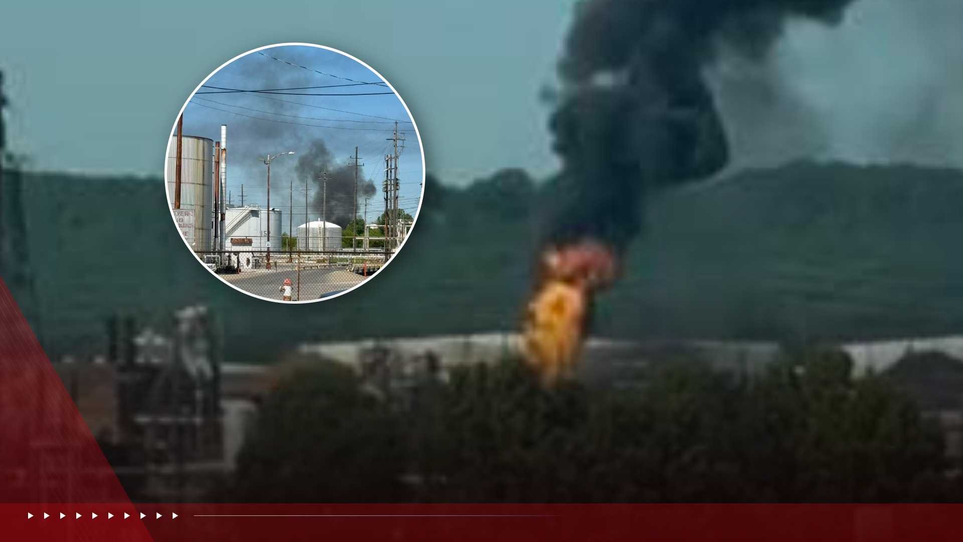 Pictures show plume of black smoke after large fire at HF Sinclair Refinery in Tulsa