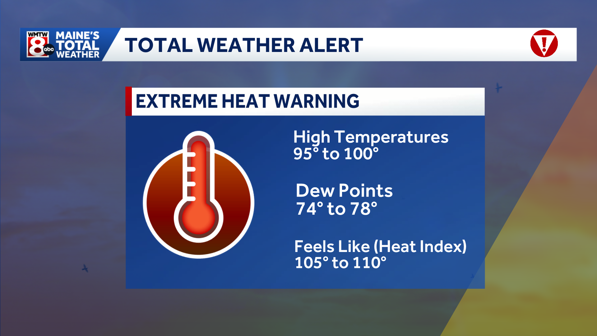 Many in Maine under extreme heat warning; heat advisory for others - WMTW