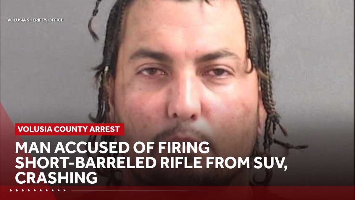 Volusia deputies say Deltona man fired rifle from SUV before crashing into fence