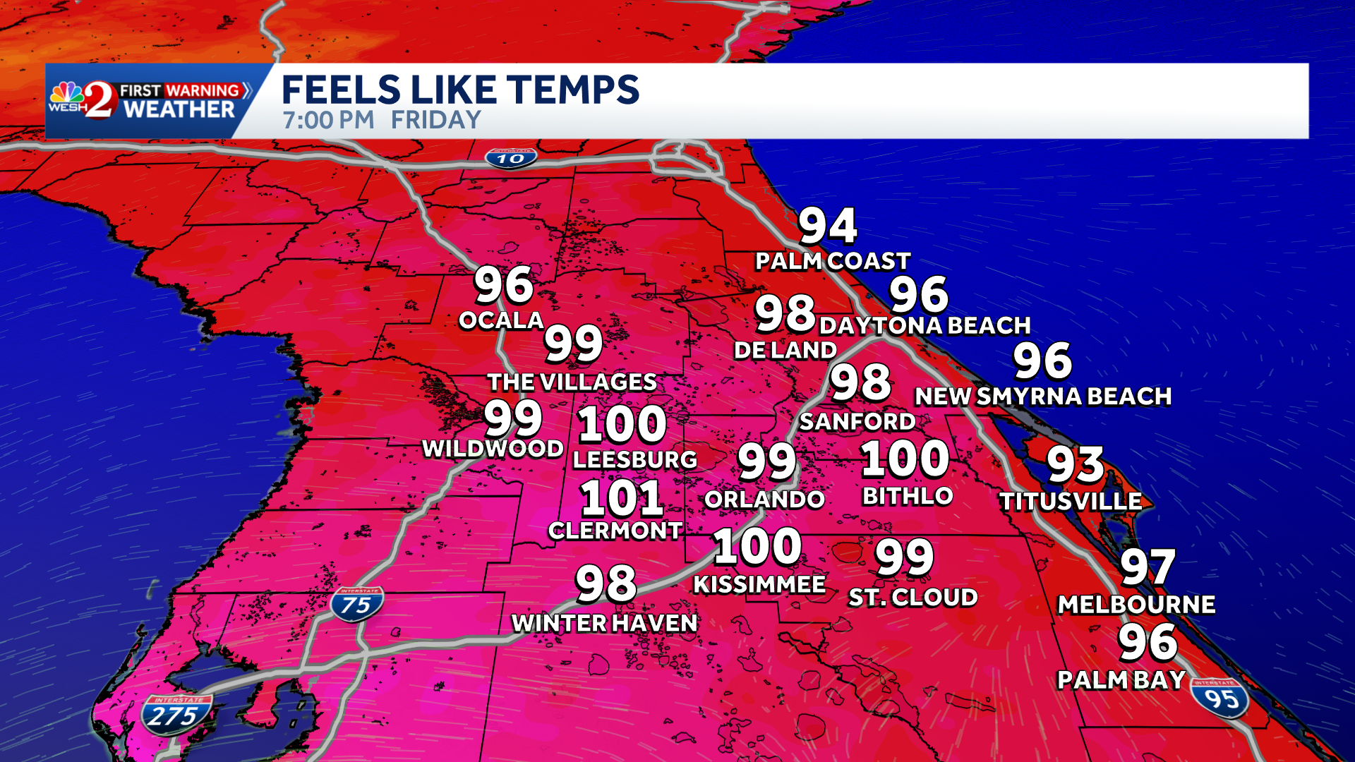 Impact Weather: Heat advisories in effect, strong storms possible in Central Florida