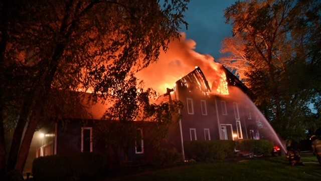 Family displaced after lightning strike sparks house fire in Prospect