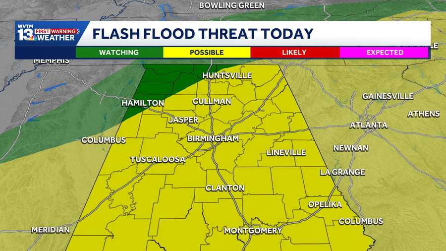 Alabama forecast: Rounds of rain and some strong storms possible - WVTM