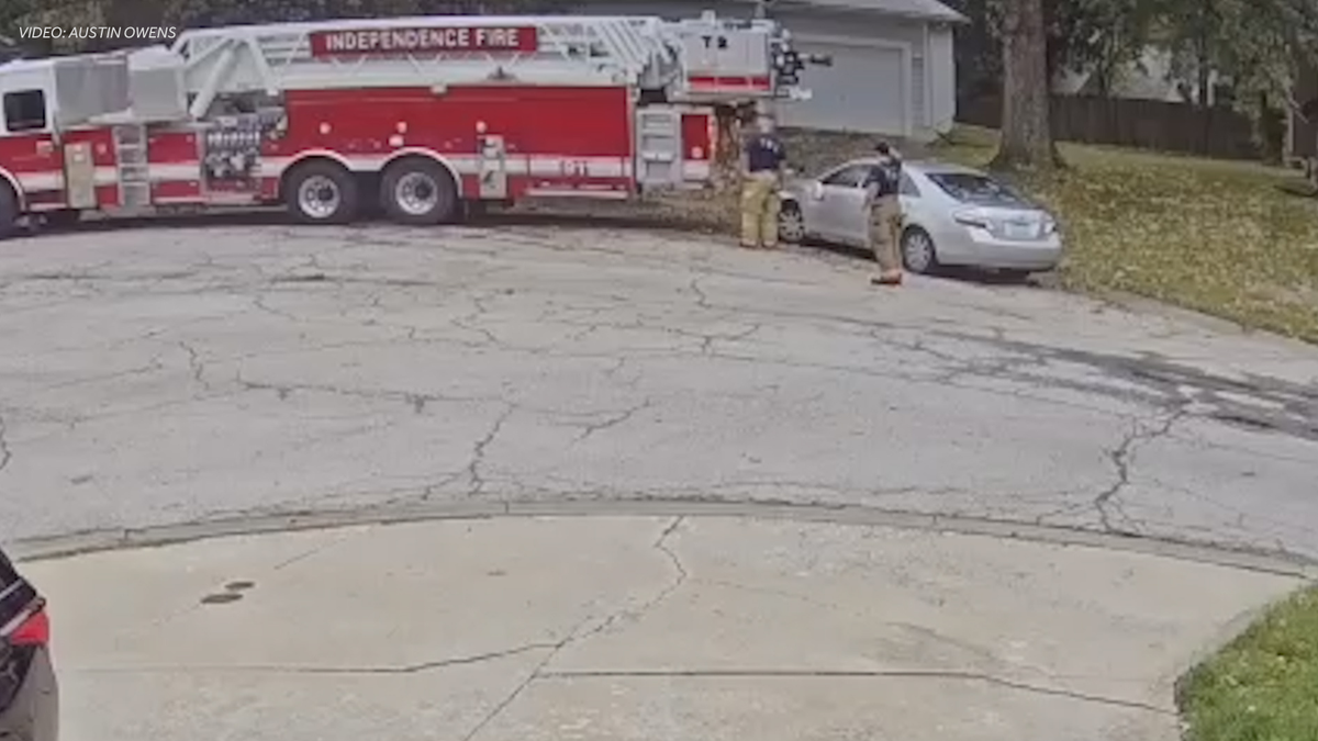 Independence firefighters say they didn't believe they hit car