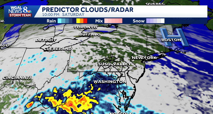 Light Intensity Drizzle Impact Sunday: Widespread light to moderate rain, breezy & cool - WGAL
