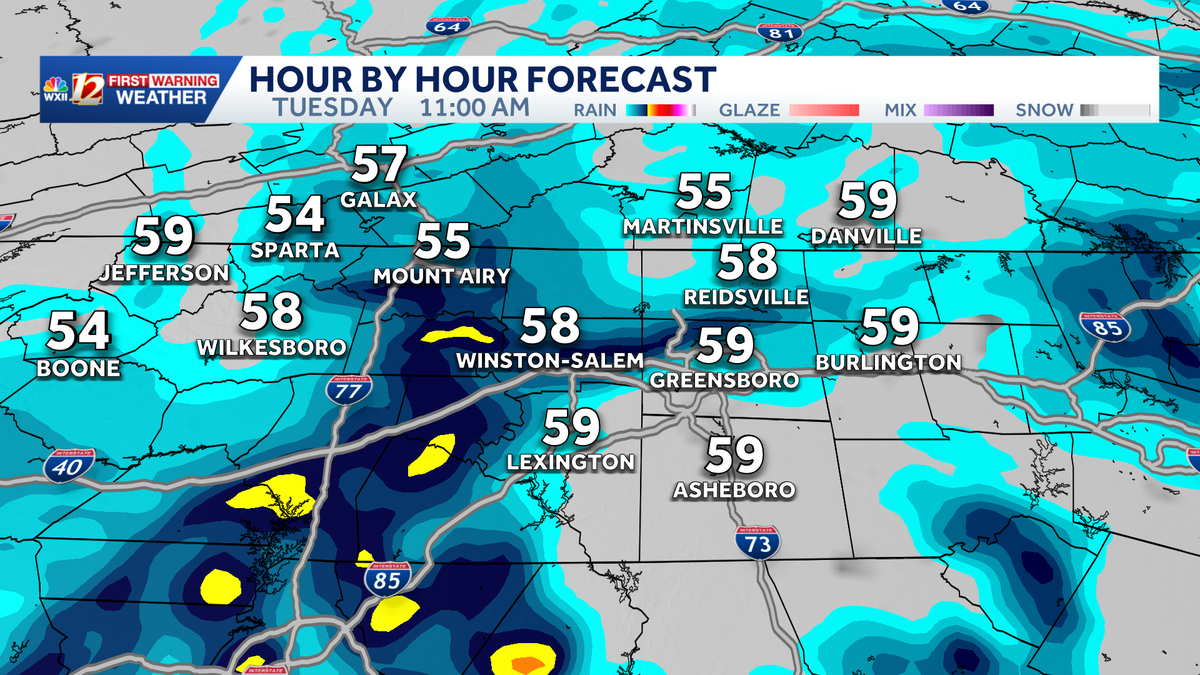 Showers return Wednesday | Severe storm risk late day - WXII