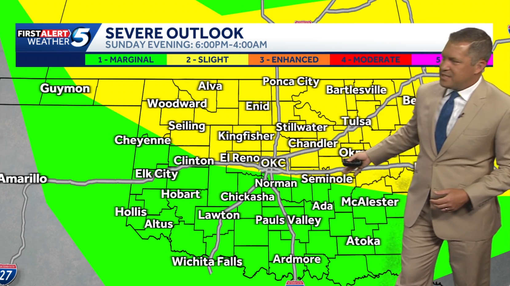 Risk of severe storms for parts of Oklahoma this weekend - KOCO