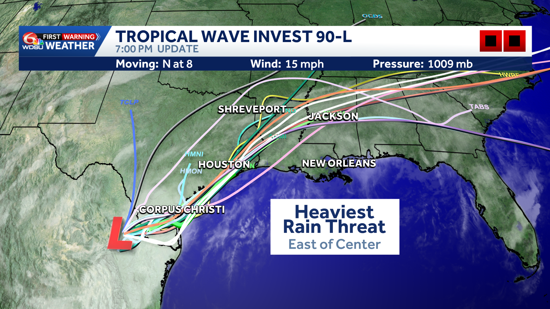 Invest 90-L will bring multi-day tropical flood threat to Louisiana. What you need to know