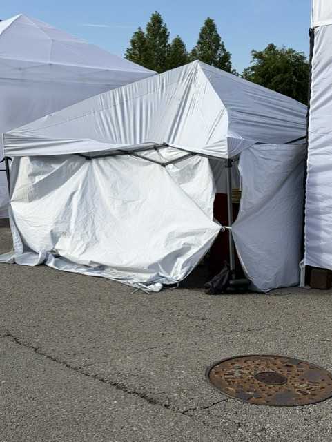 storm damage at norton commons art festival