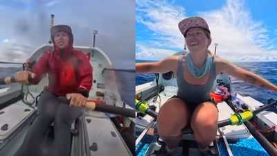American rower completes record-breaking solo journey from California to Hawaii ketv