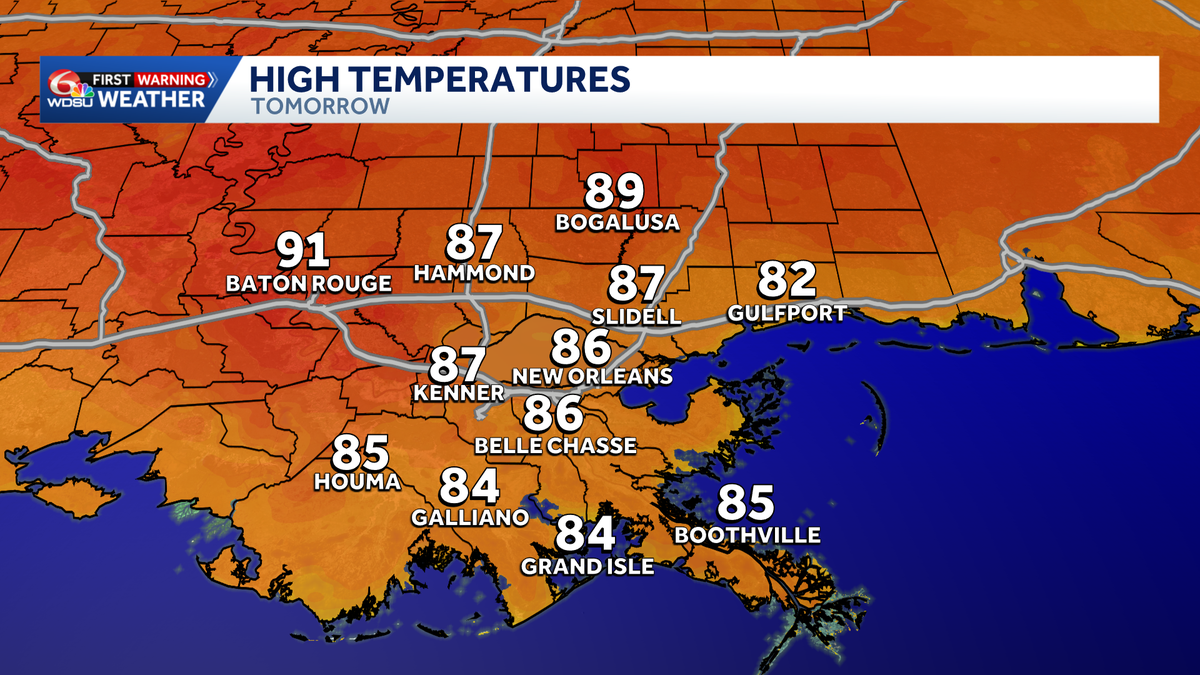Hot and humid for the start of the week
