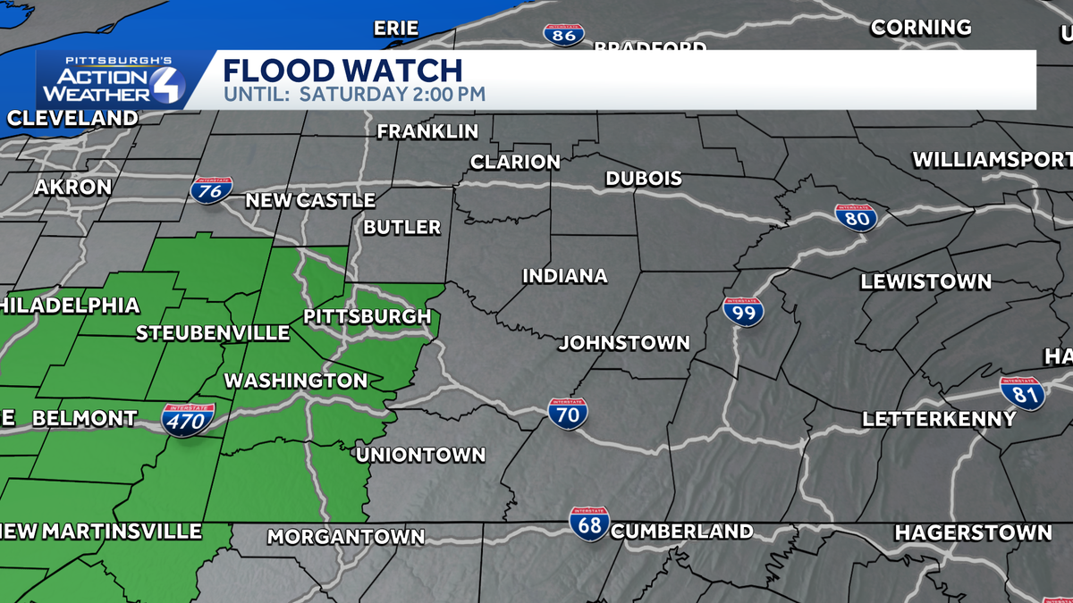 Impact Day: Steady rain ends for western PA