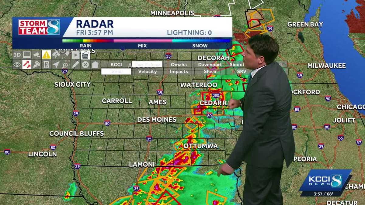 Recapping severe storms Friday afternoon in central Iowa