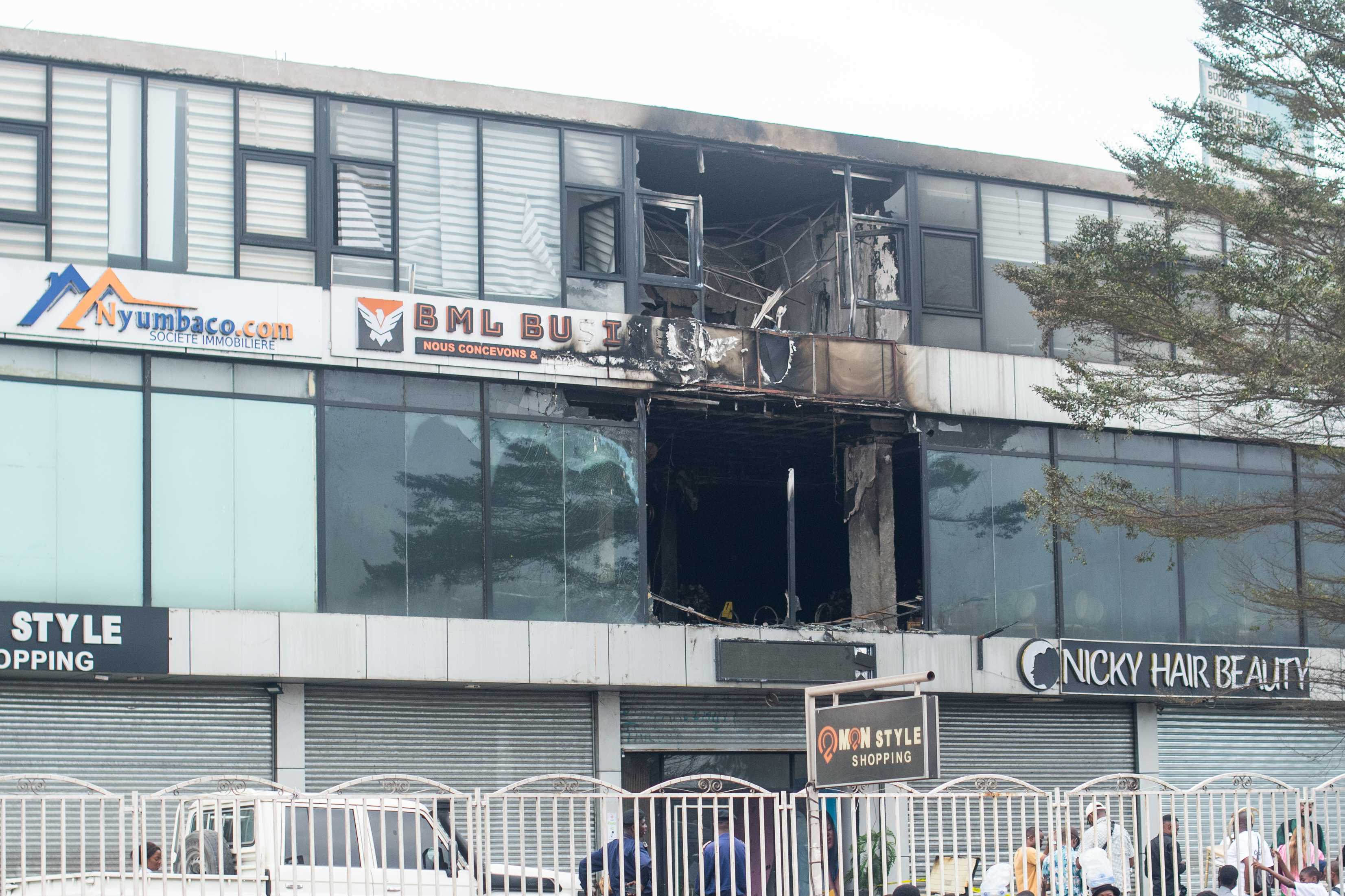 A fire in Congo's capital leaves at least 22 dead