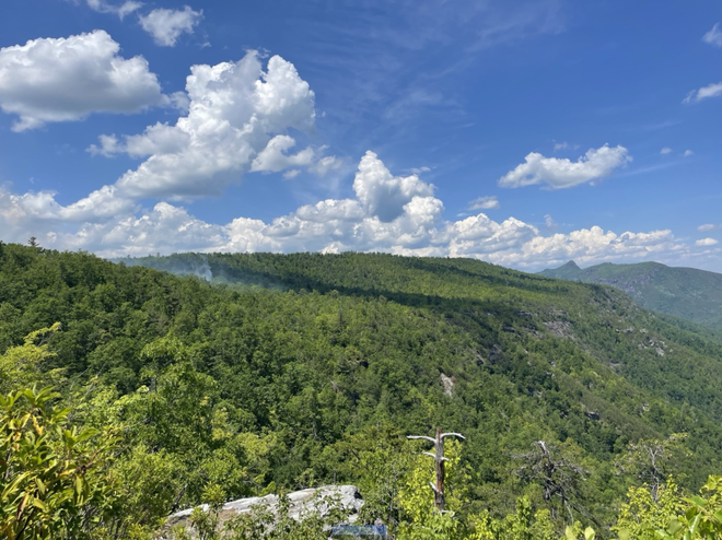 wildfire near linville gorge nc 2026