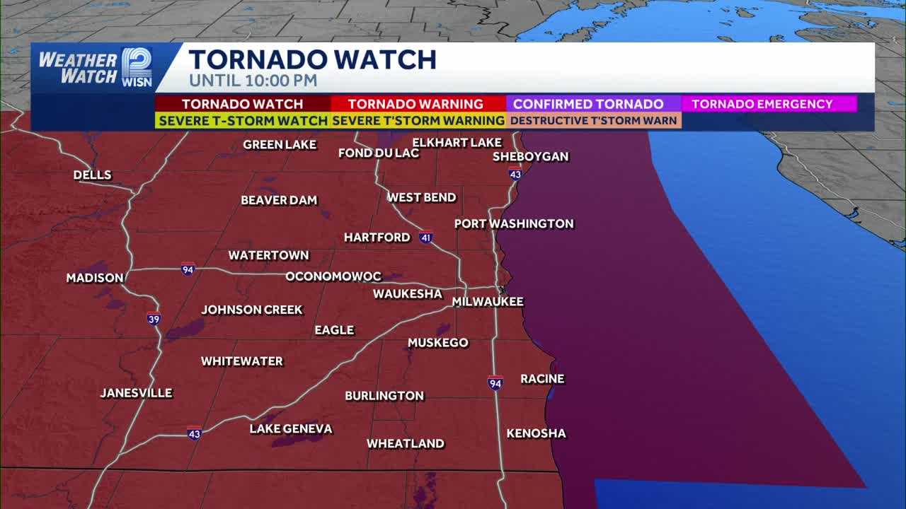 Tornado Watch issued for southeast Wisconsin
