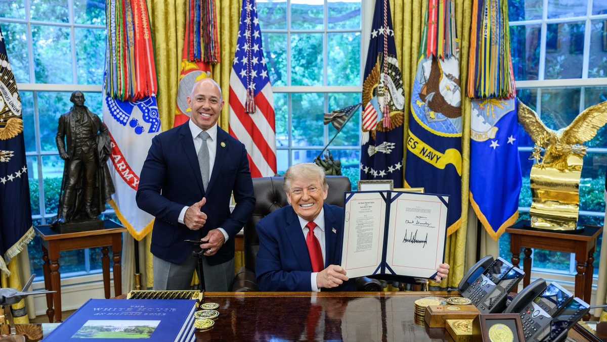 President Trump signs Medal of Sacrifice Act honoring fallen first responders