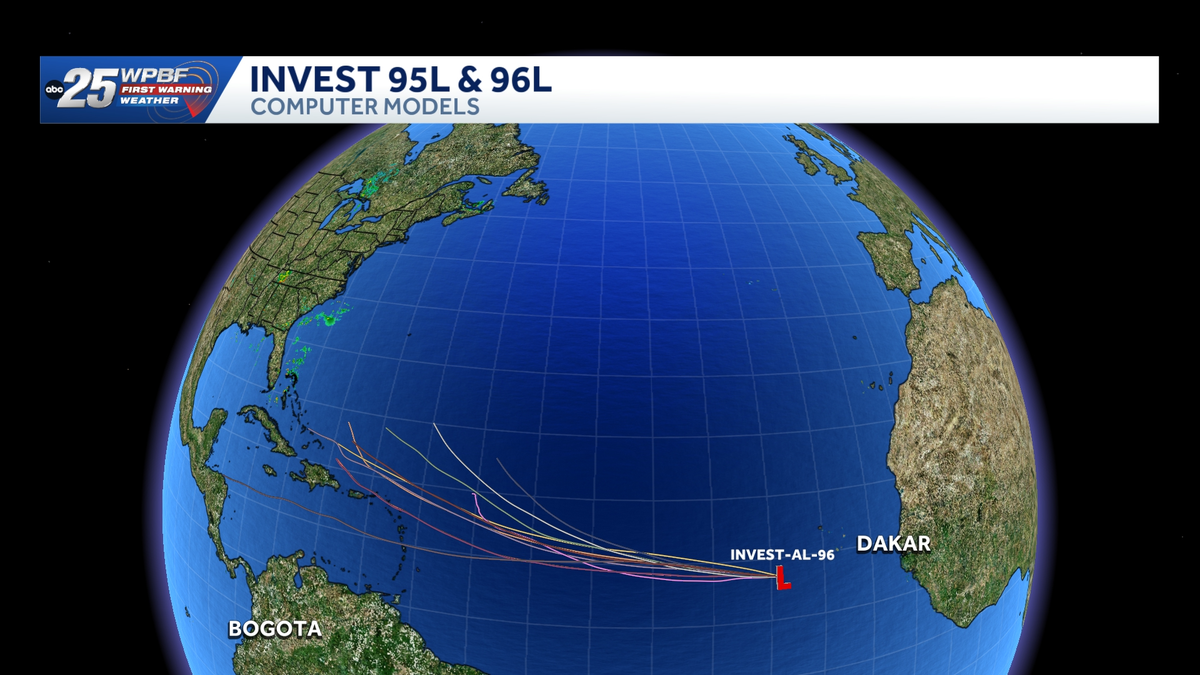 Tracking Invest 96-L: Computer models and maps