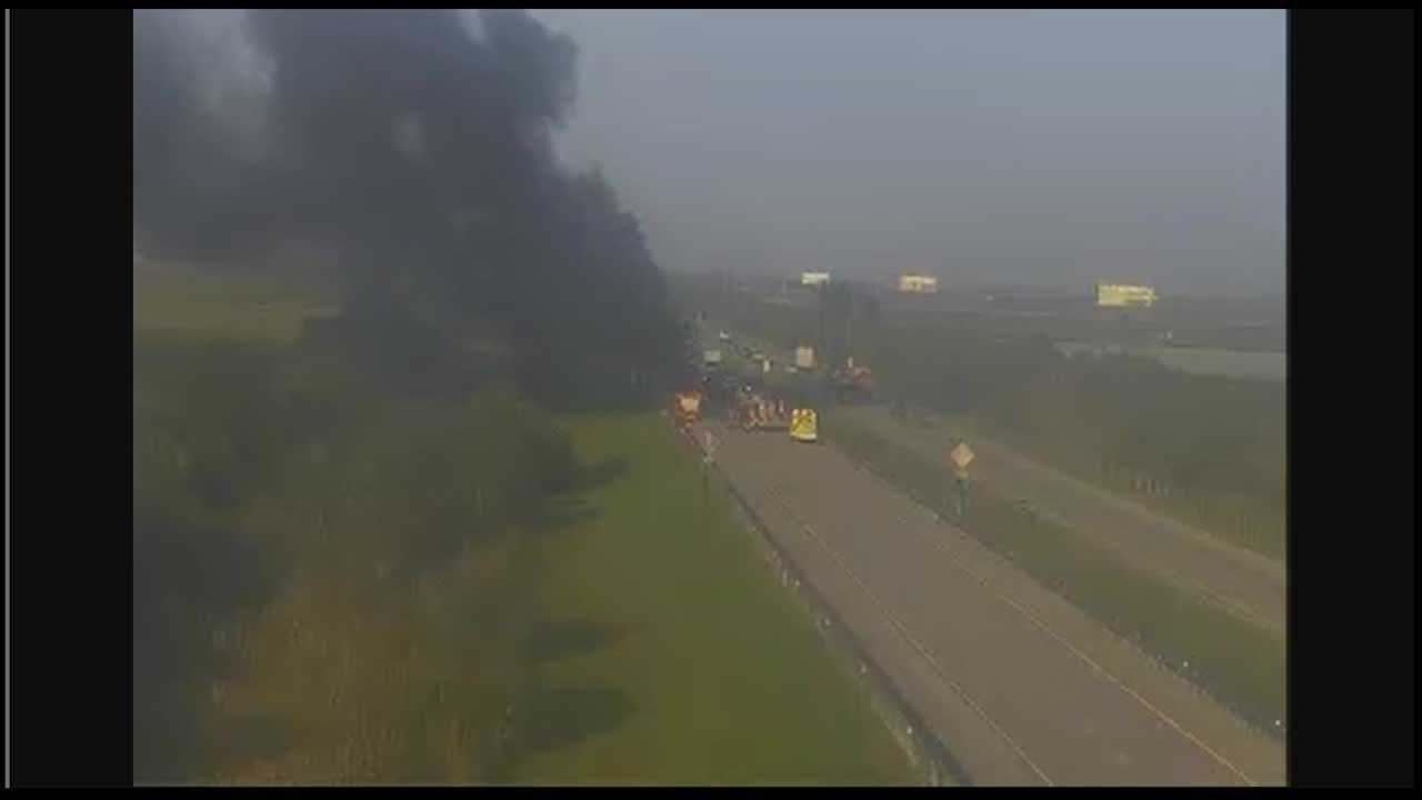 Lanes reopen after tractor trailer fire on Florida’s Turnpike in St. Lucie County