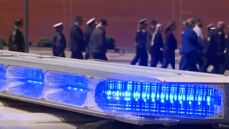 Cincinnati honors fallen officers with march and memorial ceremony