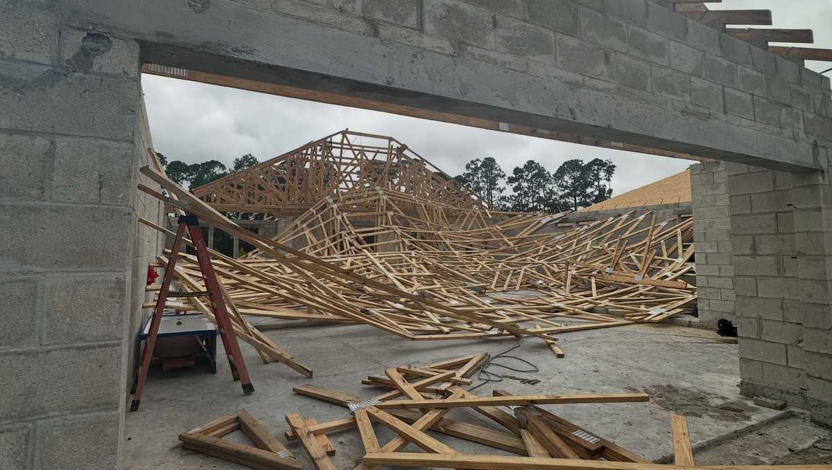 Trapped person rescued after collapse at home under construction in New Smyrna Beach
