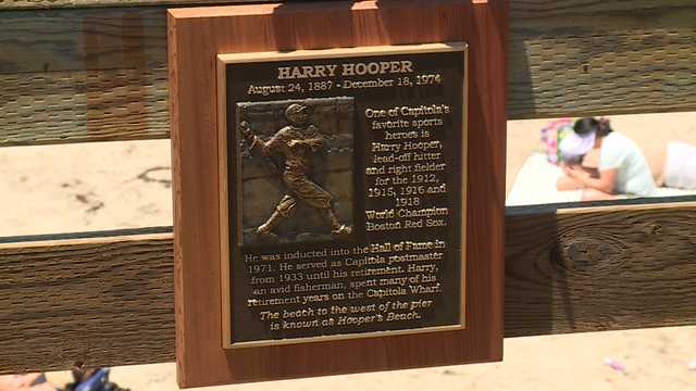 Baseball legend Harry Hooper plaque rededication ceremony held at Capitola Wharf