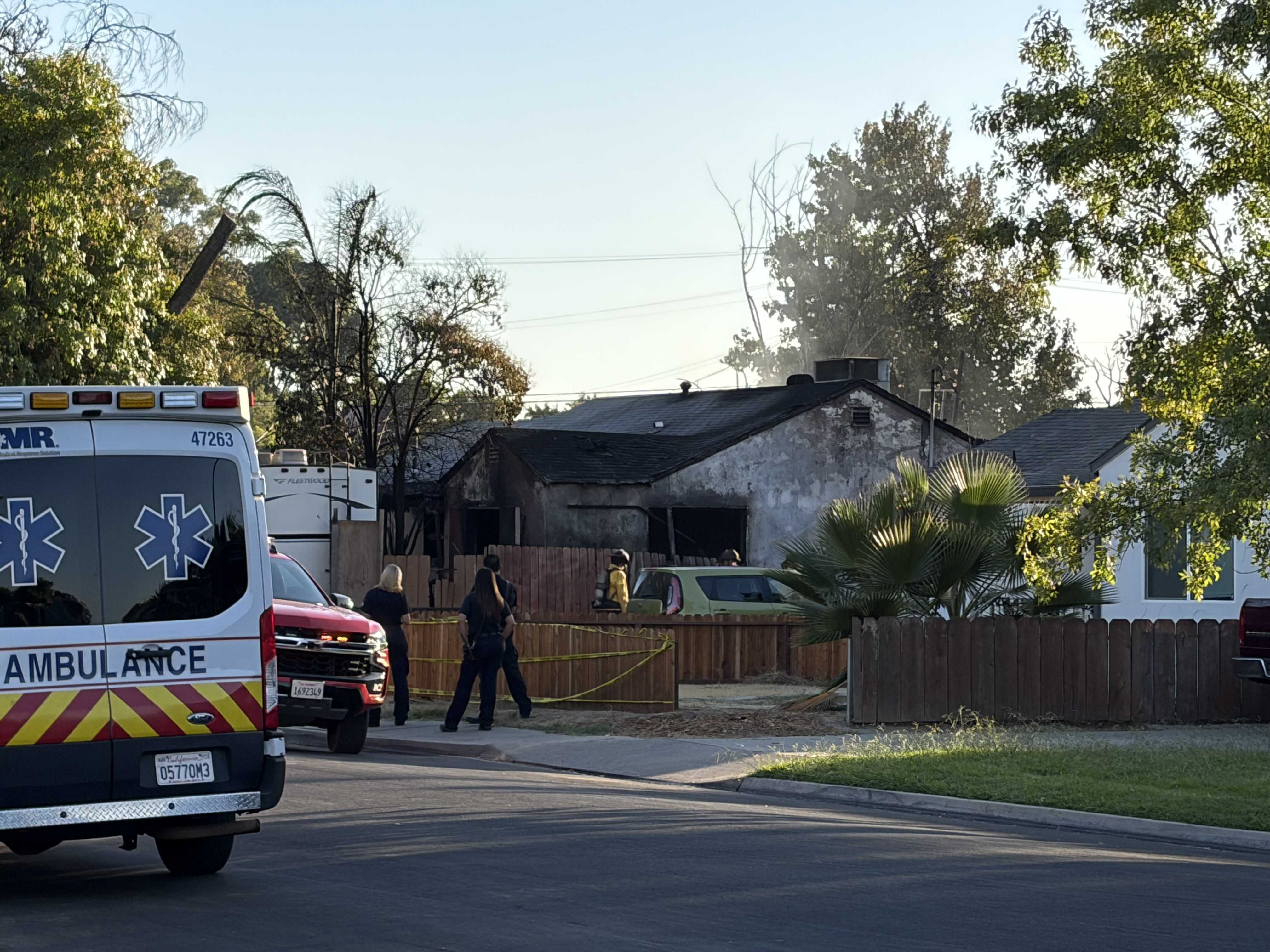 Fire displaces family of four; damages two other homes
