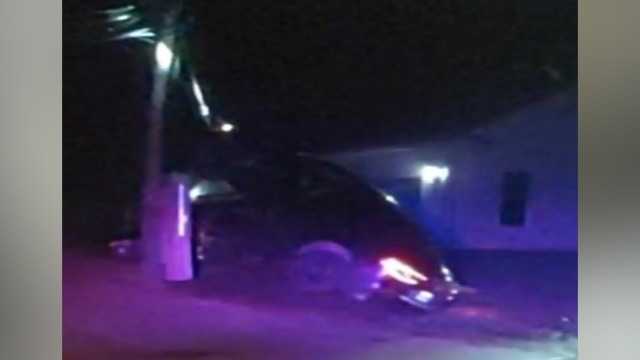 17-year-old charged with stealing car, crashing into pole after chase