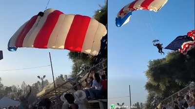 Video: Skydiver crashes near crowd during California rodeo eventwjcl