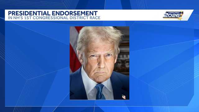 President Donald Trump makes endorsement in New Hampshire's 1st District race