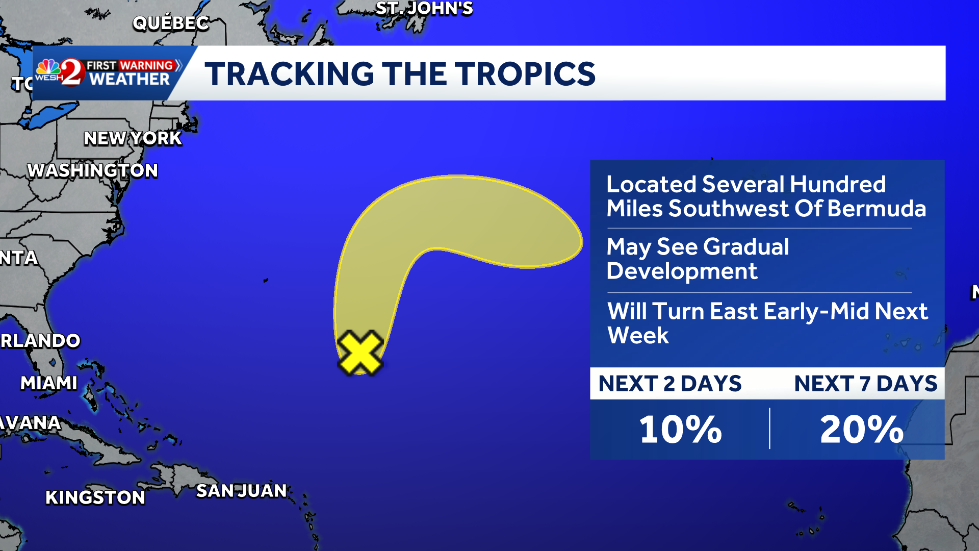 New disturbance among 3 being monitored by NHC in the Atlantic - WESH