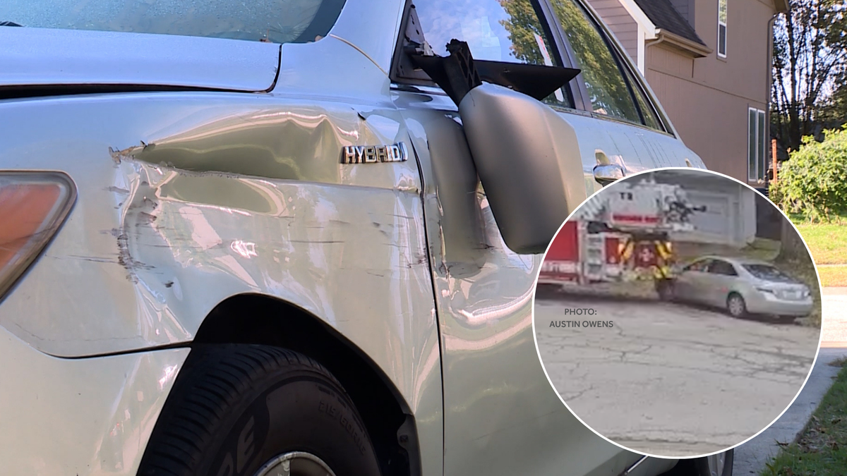 Independence fire truck hits parked car and leaves scene, owner seeks answers