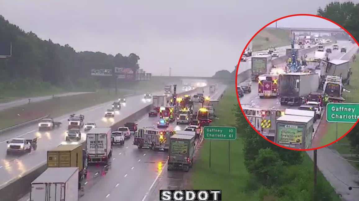 Lanes reopen more than 5 hours after crash on I-85, officials say