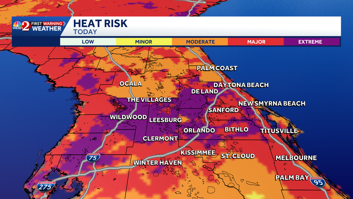 Dangerous heat expected in Central Florida as feels-like temps reach ...