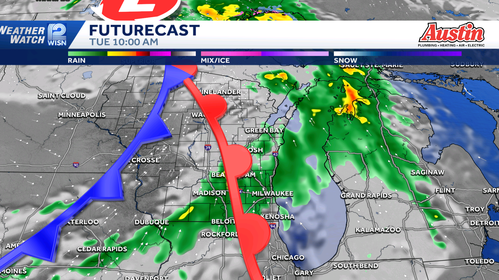IMPACT DAY: Severe storm risk for SE Wisconsin Tuesday