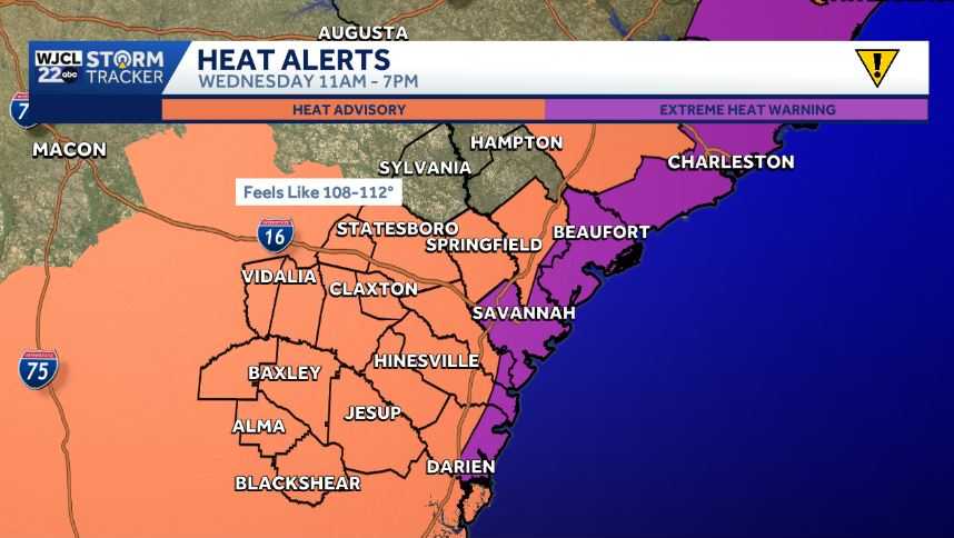 Extreme heat and humidity continue across Southeast Georgia and the Lowcountry