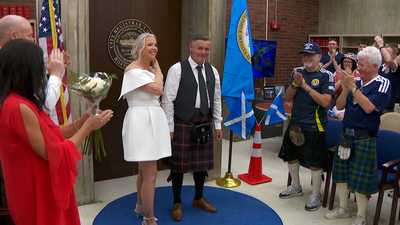 Scotland couple marries at Boston City Hall 'because of the World Cup'wbbh