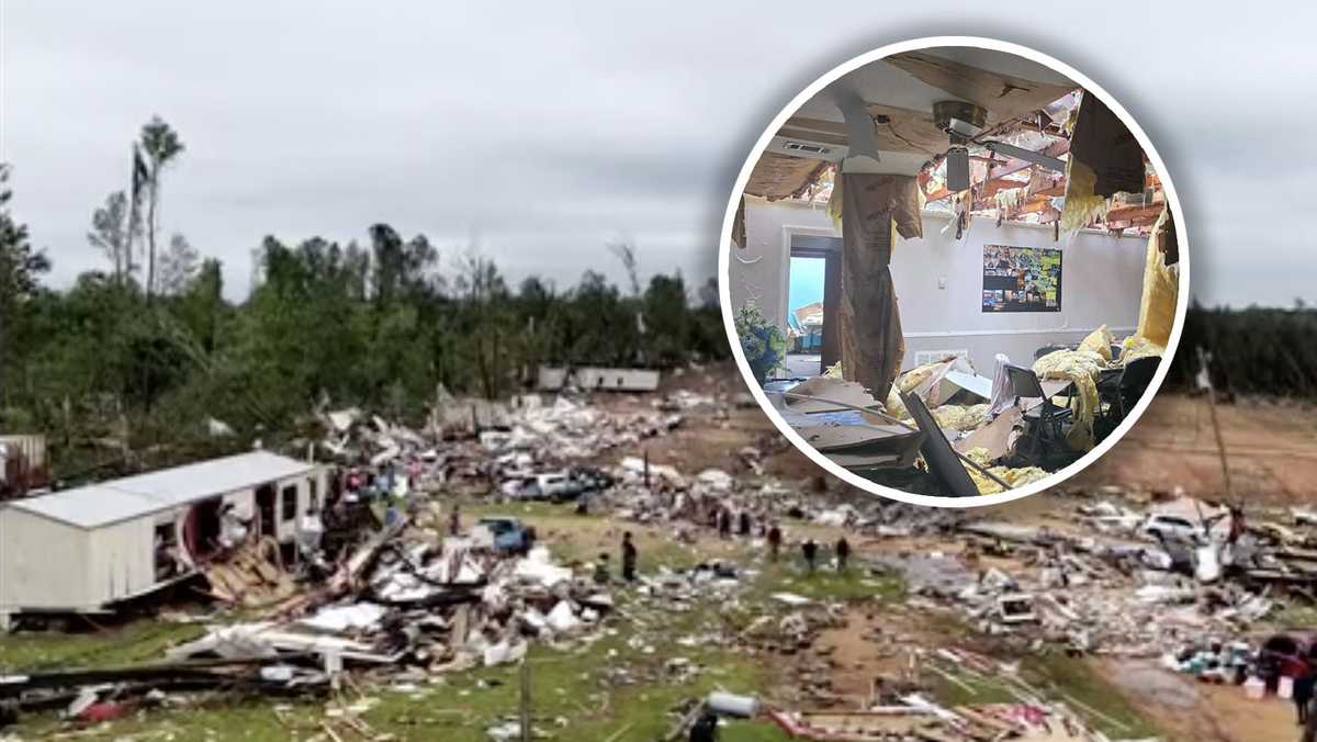 Video shows devastation after tornadoes flatten Mississippi communities ...