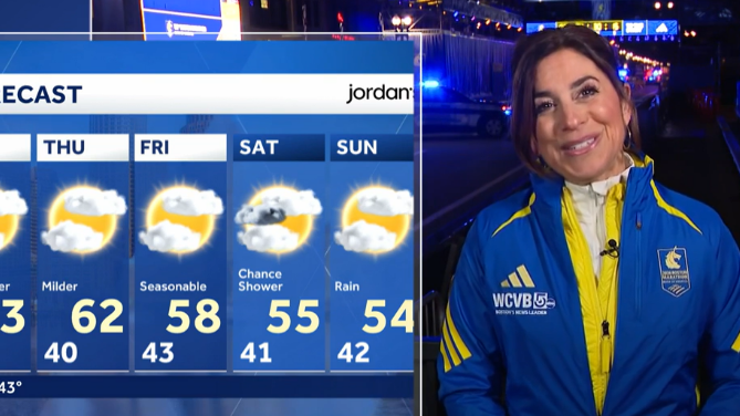 Video: Chilly start for Boston Marathon athletes