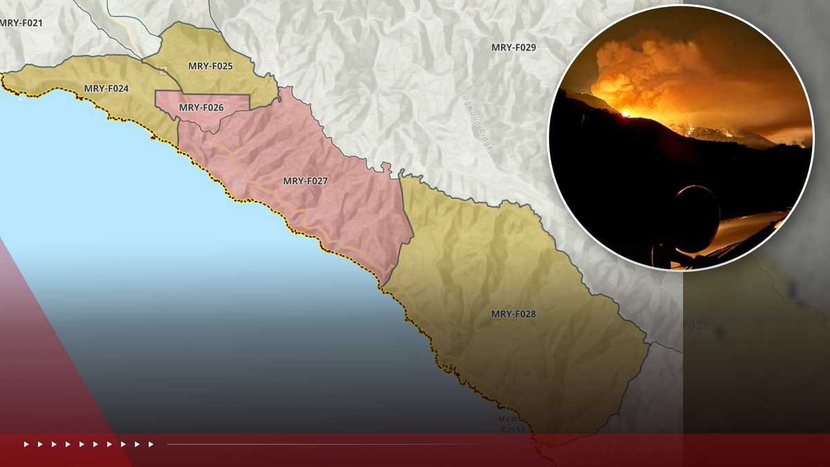 Evacuation orders issued for Big Sur as Timber Fire grows to 800 acres