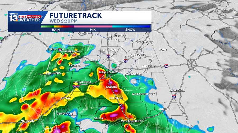 Heavy Storms, Beneficial Rain; Alabama Severe Risk - WVTM